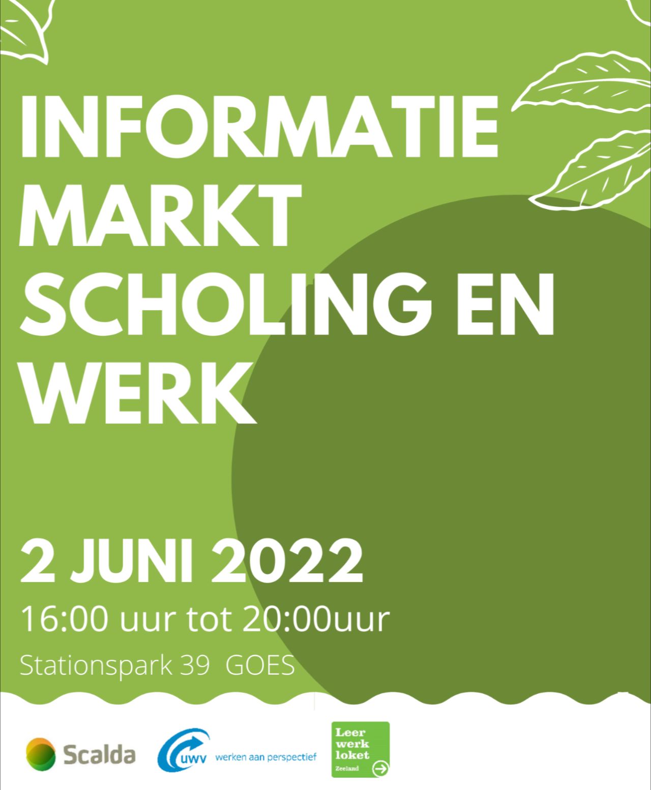 Flyer informatie- en scholingsmarkt