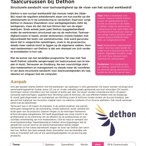 Afbeelding factsheet Dethon Zeeuws-Vlaanderen